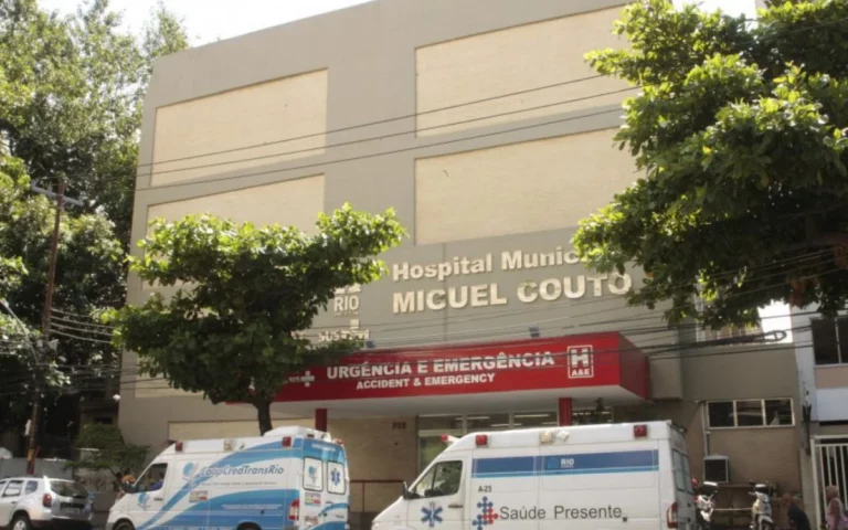 Bebê foi levado ao Hospital Municipal Miguel Couto, no Leblon Divulgação/Prefeitura do Rio de Janeiro