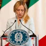 Primeira-ministra da Itália, Giorgia Meloni, em Roma [Palazzo Chigi/Agência Anadolu]