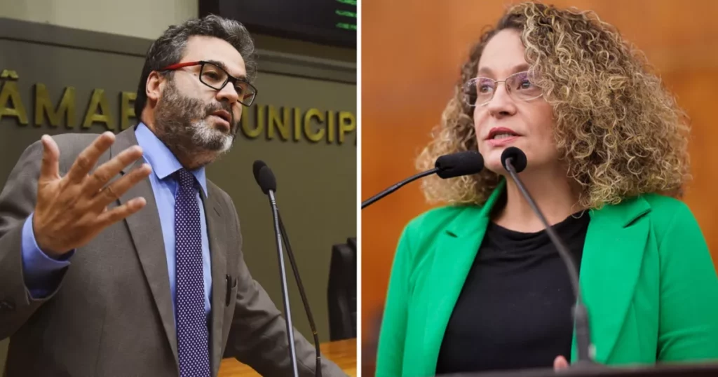 A deputada estadual Luciana Genro (PSOL-RS) e o vereador em Porto Alegre Roberto Robaina (PSOL-RS) [Divulgação/Psol]