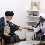 Iran’s Supreme Leader, Ayatollah Seyyed Ali Khamenei (L) has met with prominent Nigerian Shia cleric Sheikh Ibrahim Zakzaky (R) on October 14, 2023 [@khamenei_ir/X]