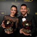 Aitana Bonmati & Lionel Messi - Foto: Reprodução x Bola de Ouro