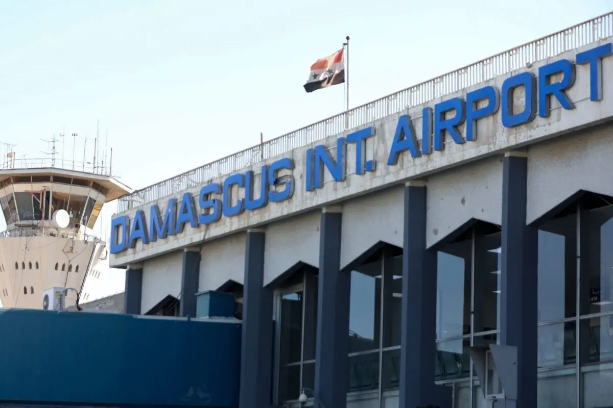 Aeroporto Internacional de Damasco, Síria, 1° de outubro de 2020 [LOUAI BESHARA/AFP via Getty Images]