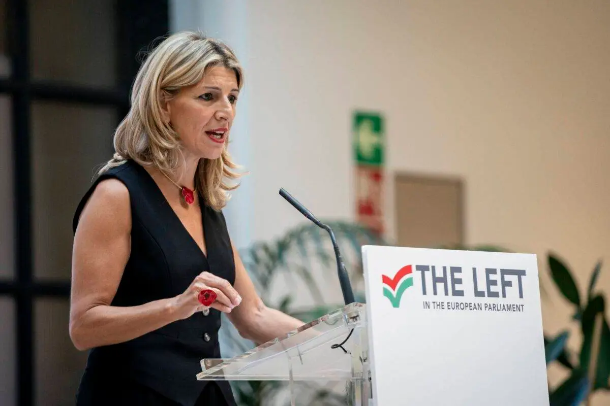 Yolanda Diaz em 11 de outubro de 2023 em Madrid, Espanha [A. Perez Meca/Europa Press via Getty Images]