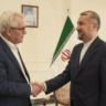 O Ministro das Relações Exteriores do Irã, Hossein Amir-Abdollahian (R), reuniu-se com o enviado da ONU ao Oriente Médio, Tor Wennesland, em 14 de outubro de 2023, em Beirute, Líbano [@WhatFranceSays/X]