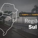 O TEMPO E A TEMPERATURA: Quinta-feira (12) com alerta de perigo de tempestade para o Sul