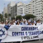 Centenas de pessoas fazem ato no Rio de Janeiro em defesa de Israel