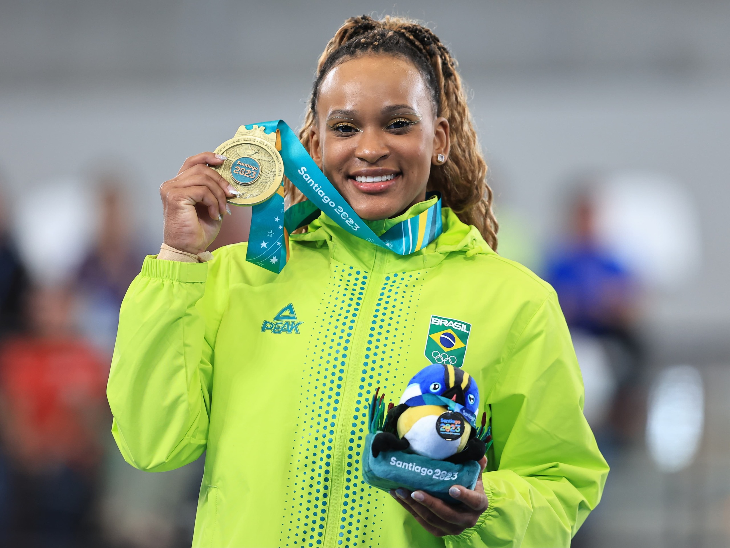 Rebeca Andrade conquistou mais um ouro para o Brasil no Pan-Americano de Ginástica Artística. A atleta foi a melhor na trave, com uma nota de 14,066.