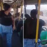 Mulher quebra vidro de ônibus no Rio de Janeiro devido a falha no ar-condicionado durante onda de calor