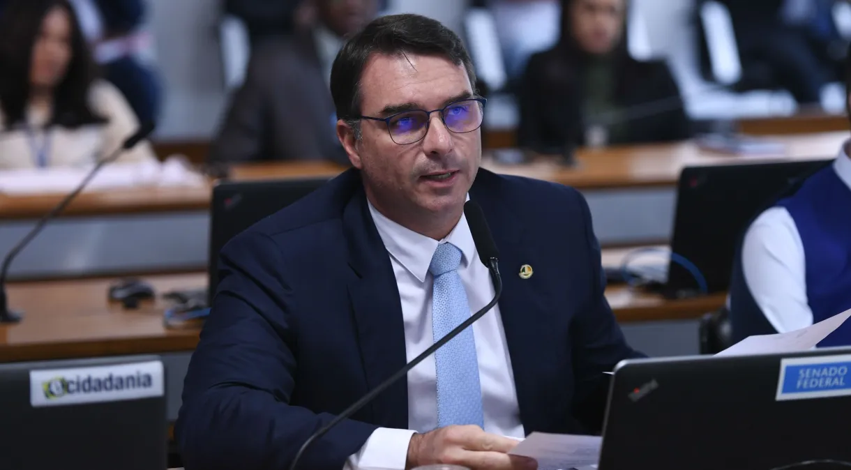 O senador Flávio Bolsonaro (PL-RJ) Edilson Rodrigues/Agência Senado