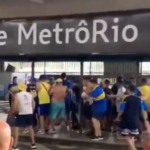 Torcedores de Boca Juniors e Fluminense se enfrentaram antes da final da Libertadores