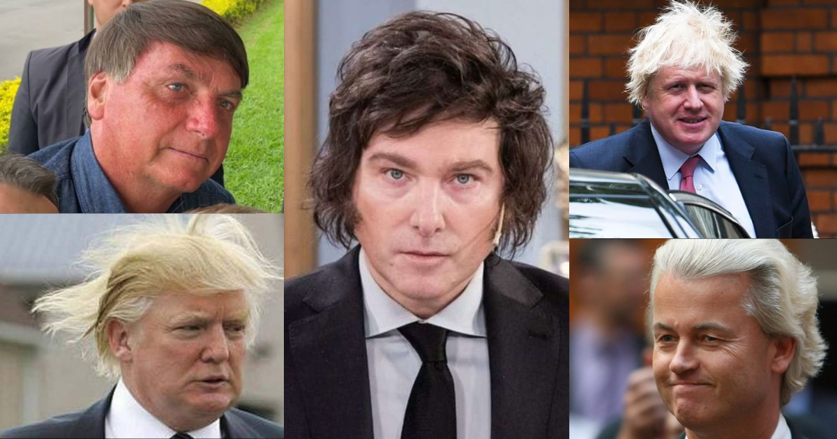 Jair Bolsonaro, Javier Milei, Geert Wilders, Boris Johnson e Donald Trump