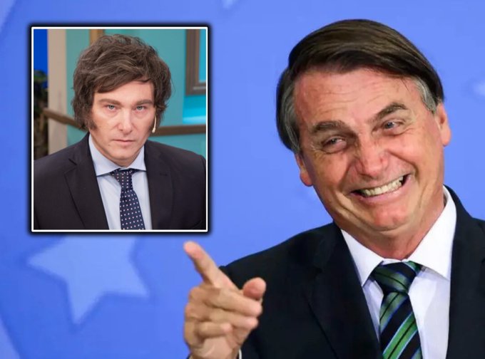 Jair Bolsonaro tenta pegar carona na eleição de Javier Milei - Foto: Reprodução das Redes Sociais