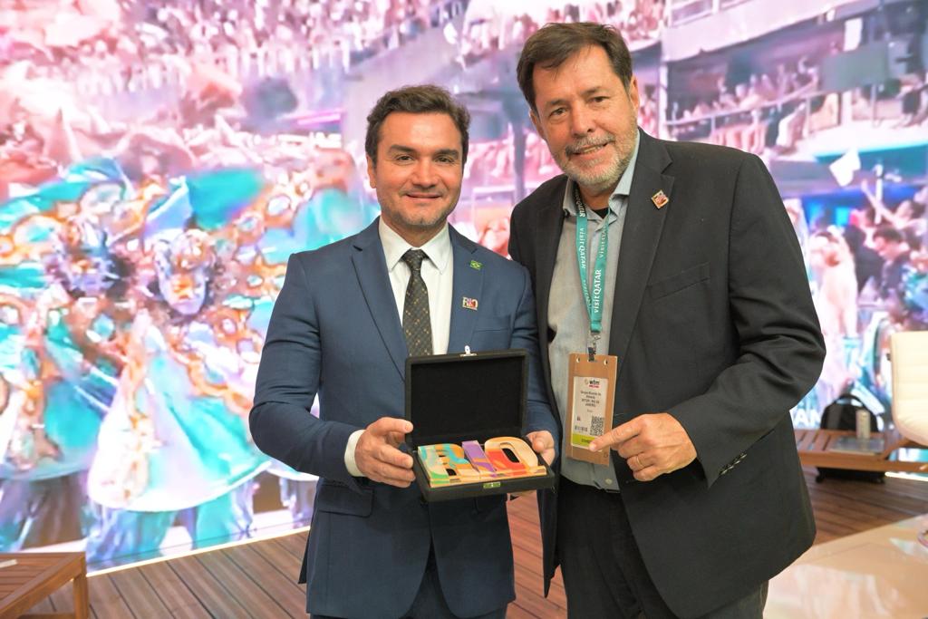 O ministro do Turismo Celso Sabino e o presidente da TurisRio Sergio Ricardo de Almeida_Crédito Setur-RJ
