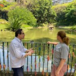 Vereador Dr. Marcos Paulo e adotante do Parque Guinle, na Zona Sul do Rio de Janeiro - Divulgação