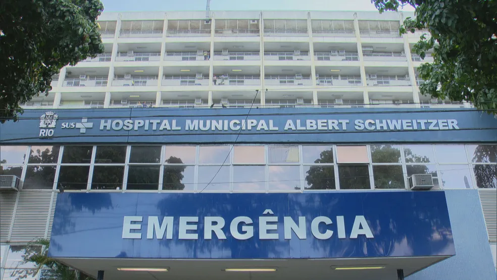 Fachada do hospital Albert Schweitzer — Foto: Reprodução/TV Globo