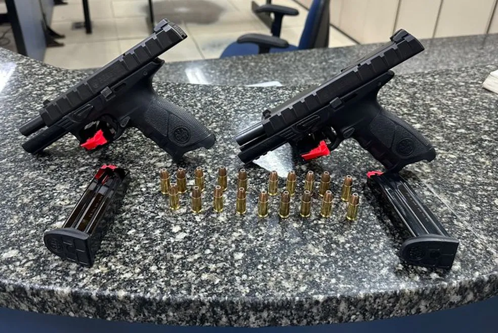 Armas roubadas foram recuperadas por uma equipe policial da Força Nacional - Foto: Divulgação