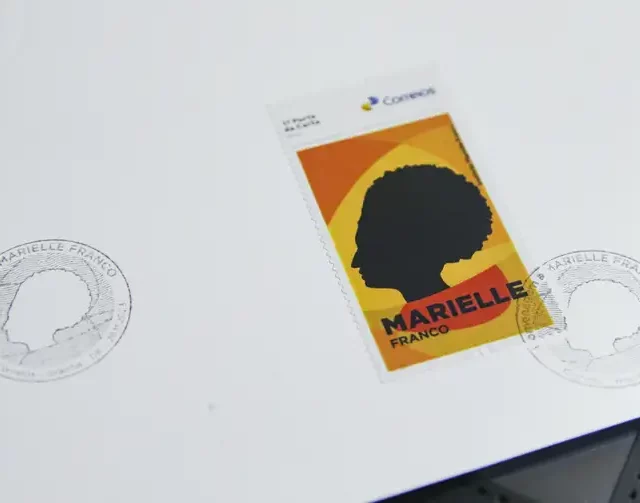 Selo postal em homenagem a Marielle Franco - Foto: Marcelo Camargo/Agência Brasil