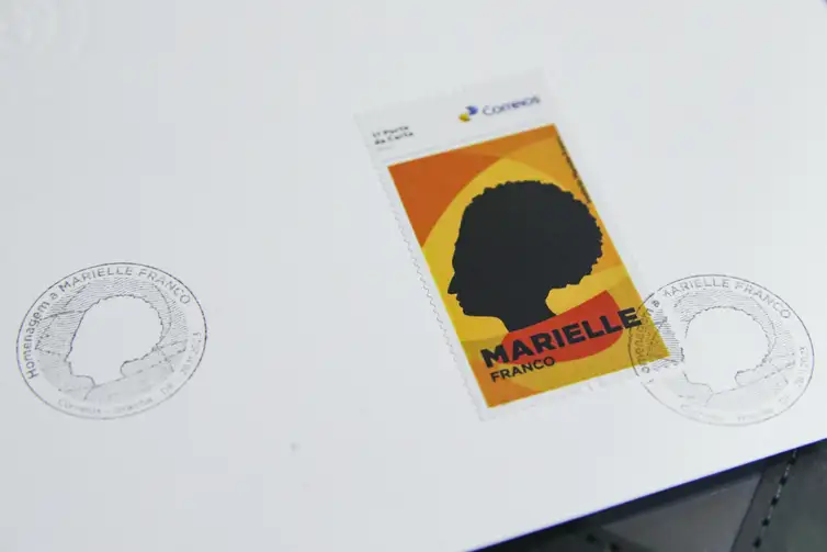 Selo postal em homenagem a Marielle Franco - Foto: Marcelo Camargo/Agência Brasil