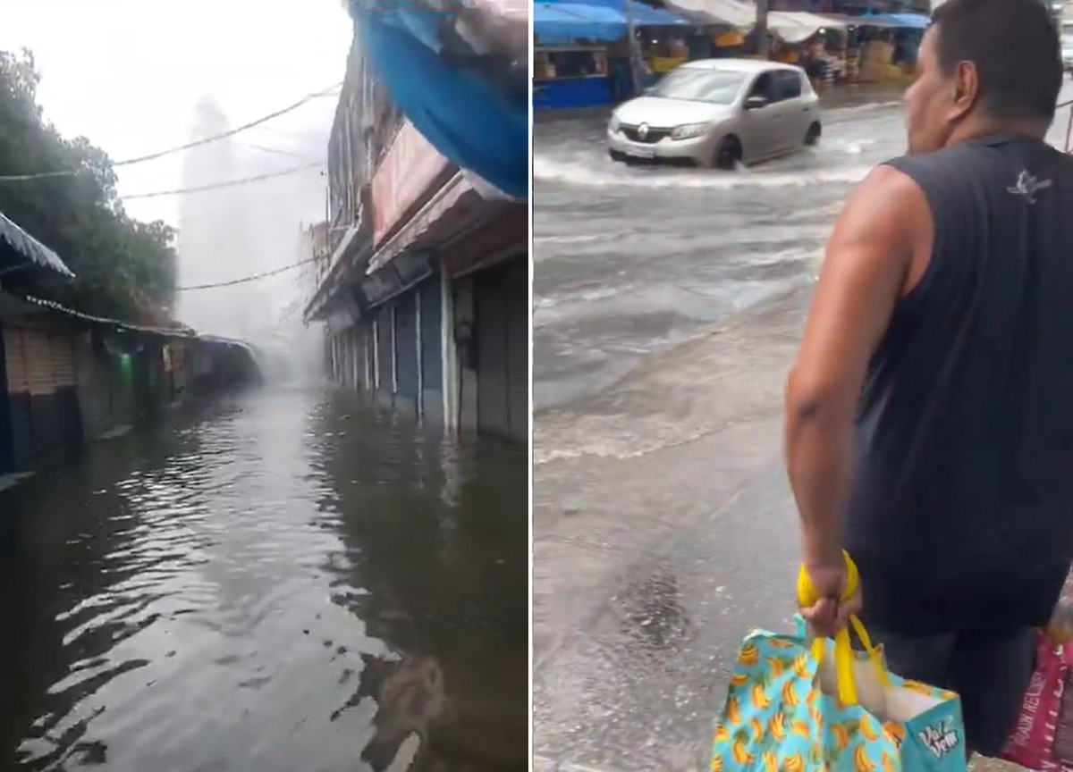 Adutora se rompe na Pavuna e causa alagamentos