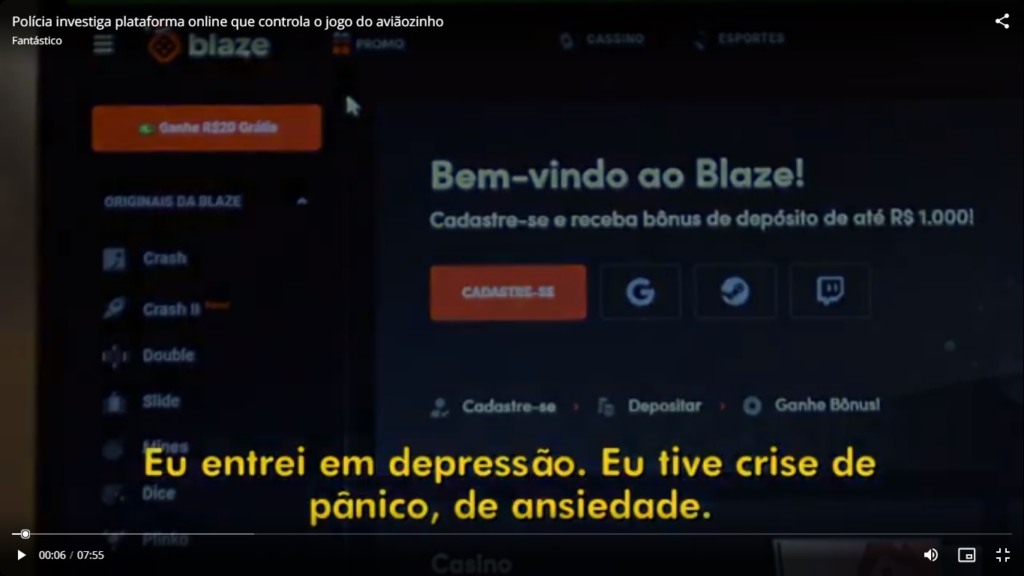 Blaze - Reprodução TV Globo