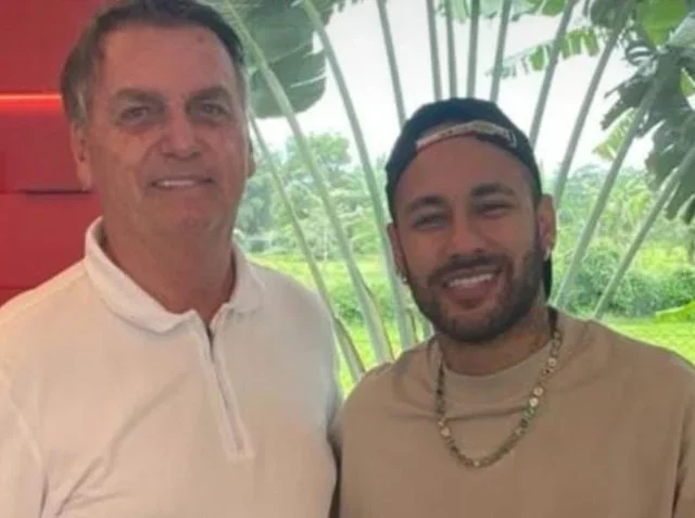 Ex-presidente Jair Bolsonaro (PL) e Neymar - Foto: Reprodução