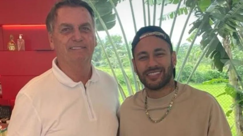 Ex-presidente Jair Bolsonaro (PL) e Neymar - Foto: Reprodução