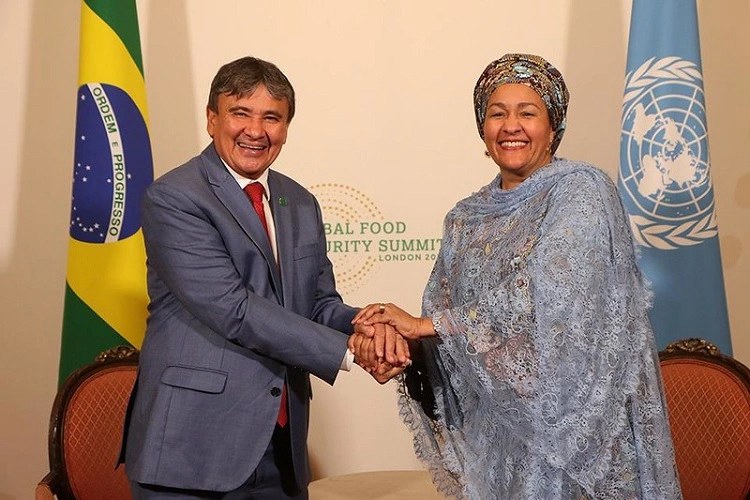 Em Londres, o ministro Wellington Dias se reúne com a vice-secretária-geral da ONU Amina Mohammed | Foto: Divulgação/MDS
