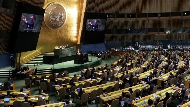 Assembleia-Geral das Nações Unidas em Nova York, nos Estados Unidos, em 12 de dezembro de 2023. Foto: Mike Segar/REUTERS