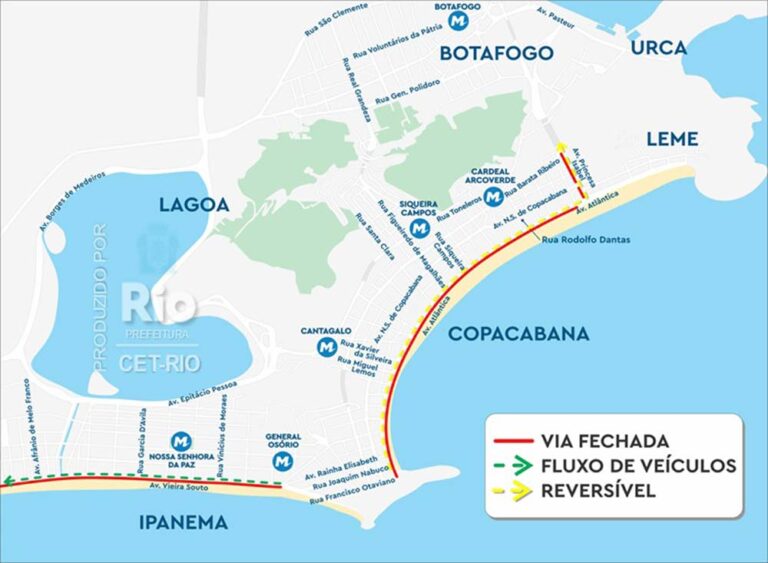 Prefeitura monta esquema especial de trânsito para o Réveillon em diversas regiões da cidade
