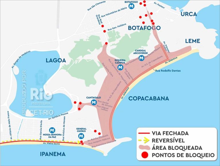 Prefeitura monta esquema especial de trânsito para o Réveillon em diversas regiões da cidade
