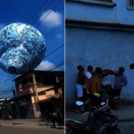 Incidente aconteceu na rua do bairro Jardim Xavante, em Belford Roxo, Baixada Fluminense. (Foto: Reprodução)