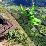 jorge Spanner em salto realizado em 2021 — Foto: Reprodução/Arquivo pessoal