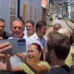 Ex-presidente Jair Bolsonaro durante inauguração de sede do PL em Angra dos Reis (RJ). Foto: Reprodução