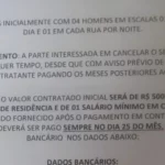 Preço para a prestação de serviços muda entre um salário mínimo e R$ 500 Reprodução