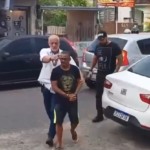 Pastor Ângelo sendo conduzido pela Polícia. Foto: Reprodução