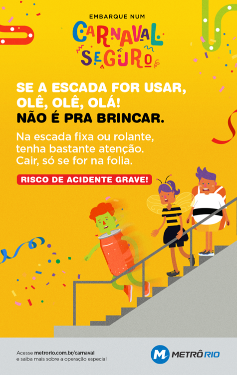 Esquema de funcionamento do MetrôRio para os desfiles dos megablocos de rua no Centro do Rio neste fim de semana de feriado de São Sebastião (20 e 21/01)
