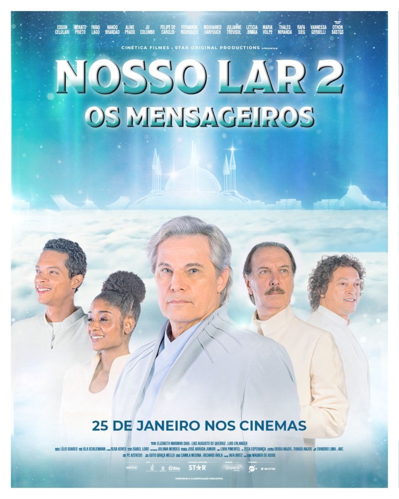 'Nosso Lar 2 - Os Mensageiros' estreia hoje em mais de 725 cinemas em todo o Brasil