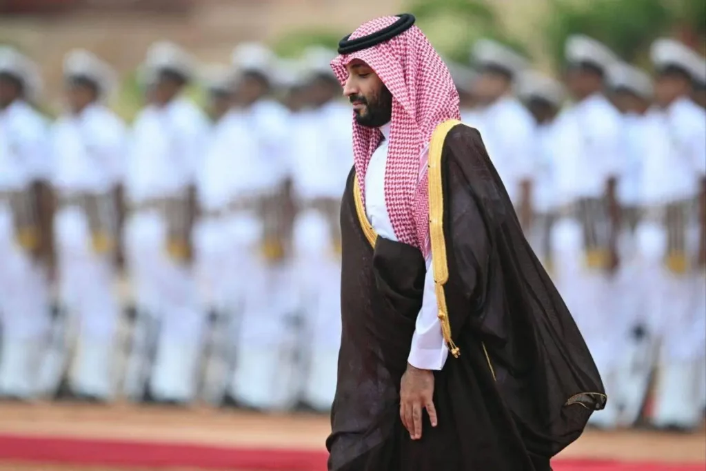Mohammed bin Salman, príncipe herdeiro e governante de facto da Arábia Saudita, em 11 de setembro de 2023 [Money Sharma/AFP via Getty Images]