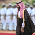 Mohammed bin Salman, príncipe herdeiro e governante de facto da Arábia Saudita, em 11 de setembro de 2023 [Money Sharma/AFP via Getty Images]