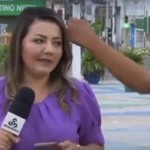 Repórter da TV Globo leva soco ao vivo e situação impressiona; assista! (Foto: Divulgação)