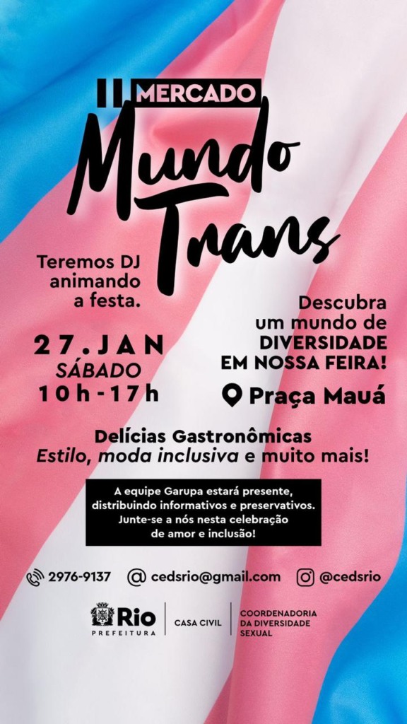 Prefeitura do Rio apoia o 2º Mercado Mundo Trans, na Praça Mauá (Foto: Divulgação)