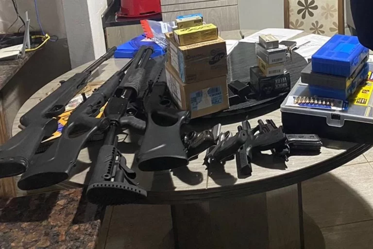 Armas apreendidas pela PF em Rondônia - Foto: reprodução