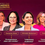 Imagem de divulgação de evento do qual Michelle e Damares participarão – Divulgação