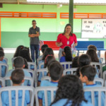 Palestra sobre saúde mental em escola do Distrito Federal - Foto: Joel Rodrigues/ Agência Brasília