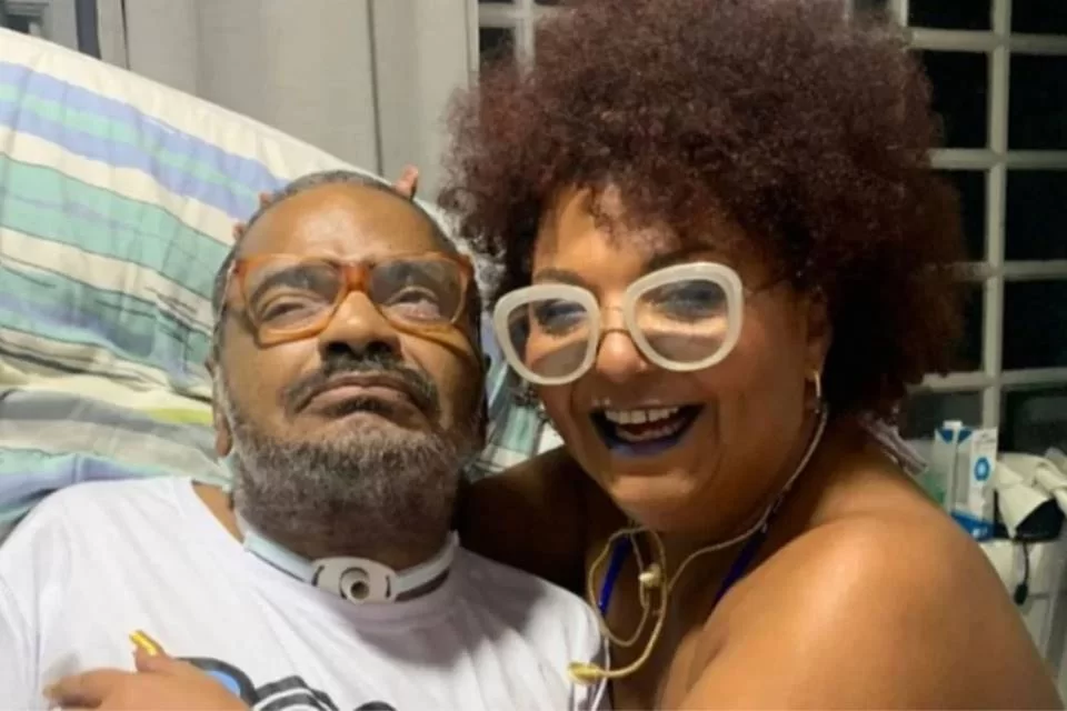 Arlindo Cruz e Babi, sua esposa. Foto: reprodução