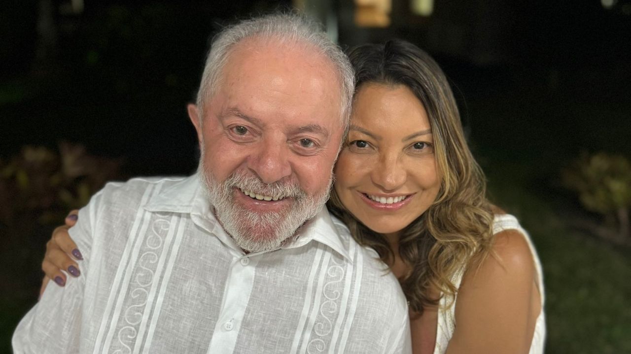 Lula e Janja em foto compartilhada nas redes sociais neste dia 31 – Reprodução