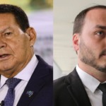 Hamilton Mourão e Carlos Bolsonaro - Foto: Reprodução