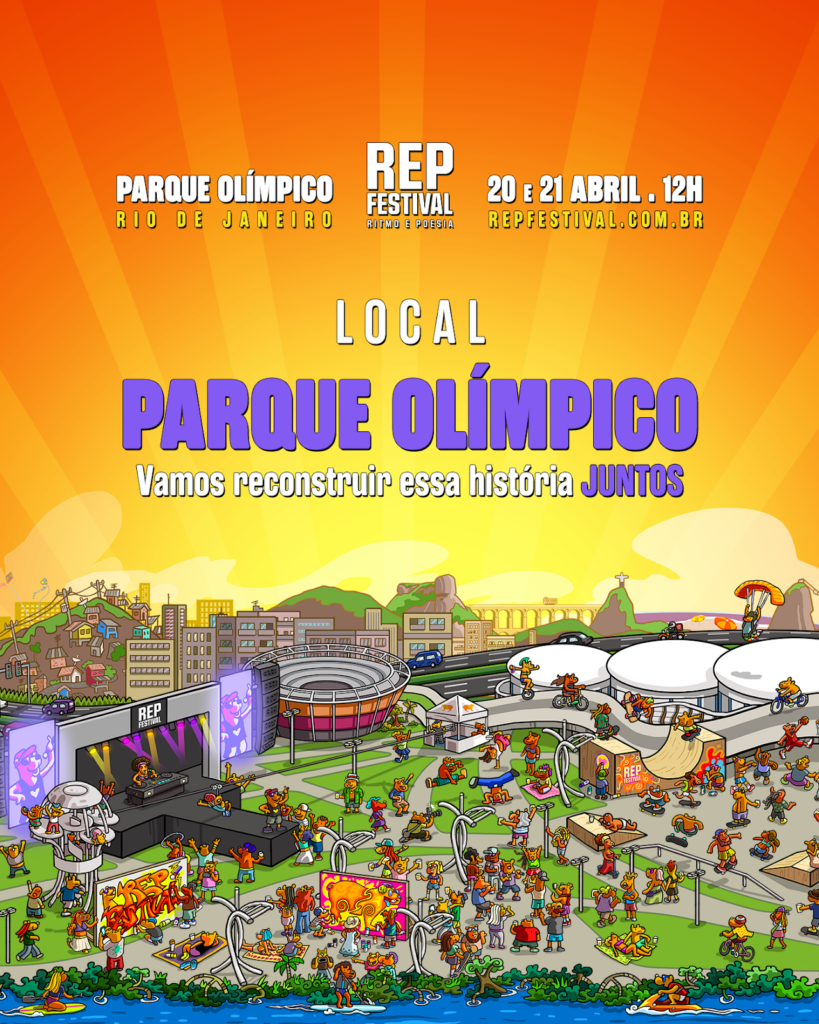 REP Festival 2024: maior festival de rap do Brasil acontecerá em abril, no Parque Olímpico do Rio de Janeiro

