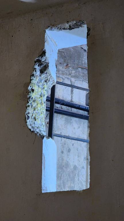 Buraco na cela por onde presos fugiram da Penitenciária Federal de Mossoró. Foto: Divulgação
