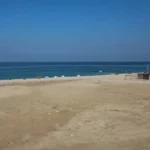 Praia na Cidade de Gaza, em 8 de janeiro de 2021 [Ali Jadallah/Agência Anadolu]